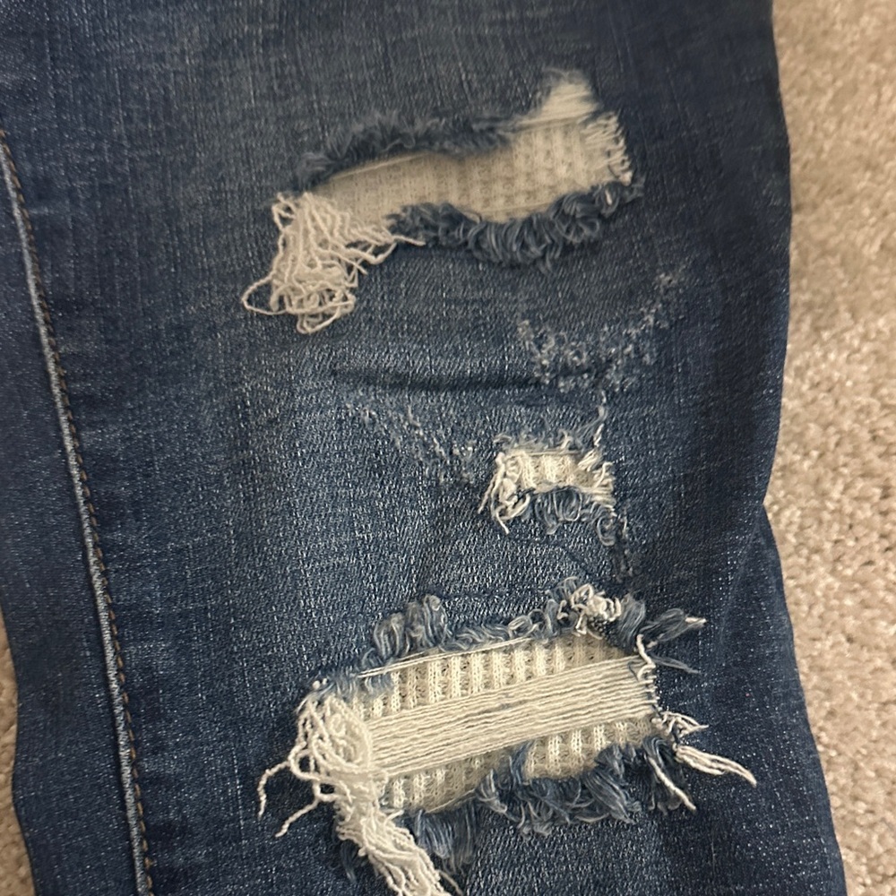 Judy Blue Dark Wash Distressed Skinny Jeans - Picture 4 of 7